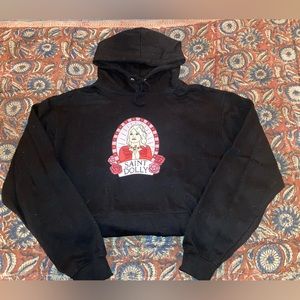 Saint Dolly Feminist Hoodie - medium (UK 10-12) black